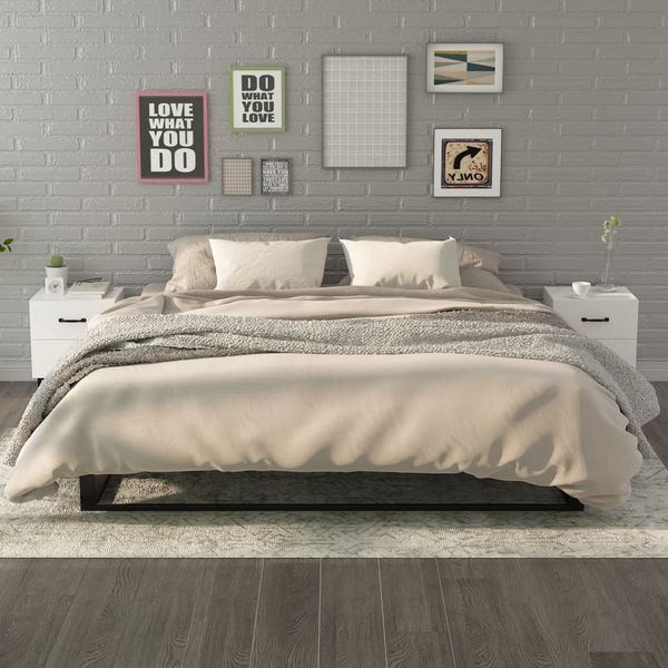 vidaXL Nočné stolíky 2 ks biele 40x35x47,5 cm