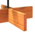 vidaXL Drevený vianočný stromček voskovohnedý 80 cm masívna borovica