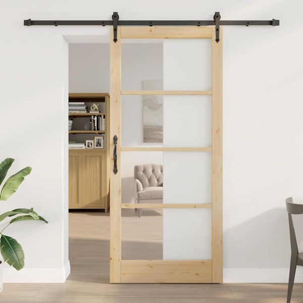 vidaXL Posuvné dvere ORKDAL Prírodná 93 x 211 cm