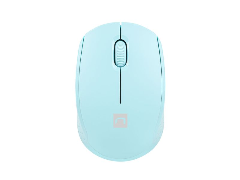 Myš Natec STORK/Kancelárska/Optická/1 600 DPI/Bezdrôtová USB/Modrá