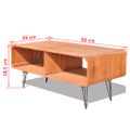 vidaXL Televízny stojan, 90x39x38.5 cm, drevený, hnedý