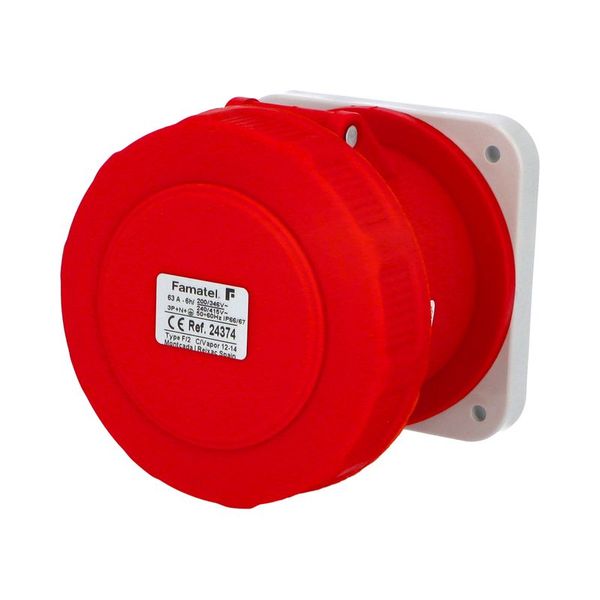 Zásuvka vestavná 24374 IP67/400V/63A/5P 6h, priama - SpeedPRO