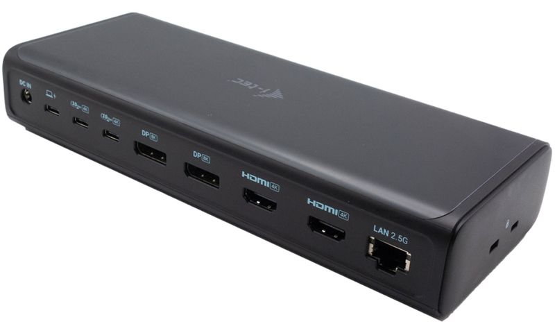 i-tec dokovacia stanica Universal 6x 4K Display Docking Station, Power Delivery 140W Dokovacia stanica, USB-C, kompatibilná s Thunderbolt 3/4 a USB4, 2× DP, 2× HDMI, 4× USB-C, 4× USB 3.1, 1× RJ-45, PD 140W