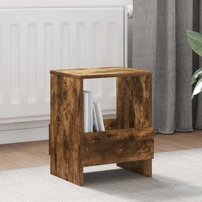 vidaXL Regál na časopisy 2 pcs Dymová dub 35 x 30 x 45 cm