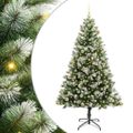 vidaXL Umelý vianočný stromček s umelým snehom 300 LED Teplá biela
