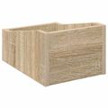 vidaXL Box na LP platne 2 ks Dub sonoma 23 x 33 x 16 cm