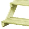 vidaXL Stojan na kvetináče 80x80x80 cm, impregnovaná borovica