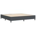 vidaXL Platformový rám postele Tmavo šedá 200 x 200 cm