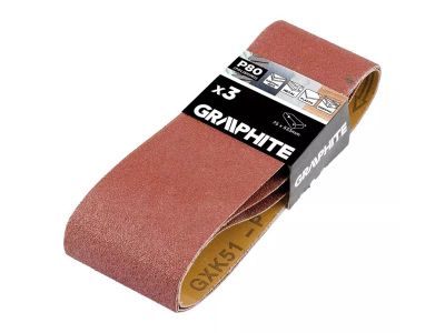 Plátno brúsne nekonečný pás 75x533mm P80 GRAPHITE 58T368 3ks