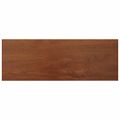 vidaXL Parapetné dosky Hnedé drevo 160 x 50 x 4,5 cm PVC