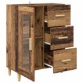 vidaXL Servírovacia skriňa Staré drevo 69,5 x 34 x 90 cm