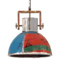vidaXL Industriálna okrúhla závesná lampa 25 W farebná 40 cm E27