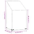 vidaXL Kryt na záhradnú stoličku 8 očiek 65x65x80/120 cm polyetylén