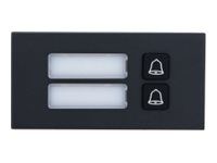 Intercom station button module - čierna
