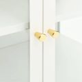 vidaXL Komoda biela 105x35x70 cm oceľ a sklo