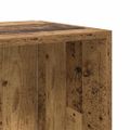 vidaXL rohová skrinka Old Wood 33x33x132 cm Engineered Wood