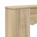 vidaXL Rám krbu Dub sonoma 102 x 20 x 102 cm Kompozitné drevo