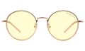 GUNNAR kancelářske/herní brýle ELLIPSE ROSE GOLD * jantárová skla * BLF 65 * GUNNAR focus Brýle, herní, zlato-ružové obroucky, jantarová skla