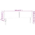 vidaXL Čelo postele s LED tmavozelené 160x5x78/88 cm zamat
