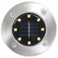 vidaXL Zapustené solárne svetlá do zeme 8 ks, LED svetlá, teplé biele