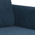 vidaXL Kreslo modré 60 cm zamat