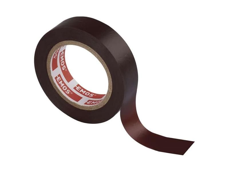 Páska izolačná PVC 15mm/10m hnedá EMOS 1ks
