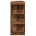 vidaXL Barový stôl police staré drevo 95x47x103,5 cm kompozitné drevo