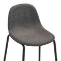 vidaXL 3-dielna barová súprava, látka, tmavosivá
