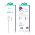 Kábel Devia Smart EC080 USB - Lightning 1,0 m 2,1A biely