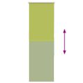 vidaXL Zatemňovacia roleta, listy, zelená, 60x130 cm, šírka látky 55,7 cm, polyester
