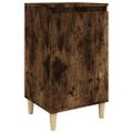 vidaXL Nočný stolík dymový dub 40x35x70 cm spracované drevo