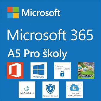 Elektronická licencia: Microsoft CSP Microsoft 365 A5 for faculty (pre školy) predplatné 1 rok, vyúčtovanie ročne Softvér, kancelársky, pre školy, predplatné 1 rok (vyúčtovanie ročne), 1 používateľ, CSP - Elektronická licencia