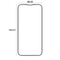 Etteri tempered glass 9D for iPhone 13 / 13 Pro / 14 6,1"