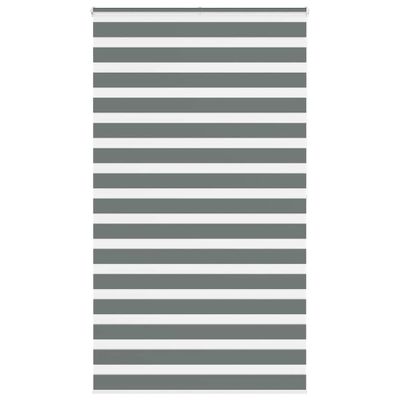 vidaXL Zebra roleta tmavošedá 120x200 cm šírka látky 115,9cm polyester