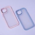 Satinové matné puzdro pre iPhone 15 Plus 6,7" modrá