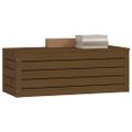 vidaXL Úložný box medovo-hnedý 89x36,5x33 cm masívna borovica