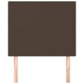 vidaXL Čelo postele hnedé 80x5x118/128 cm umelá koža