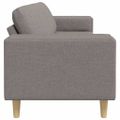 vidaXL Pohovka do obývačky Sivohnedá 250 x 77 x 76 cm Polyester