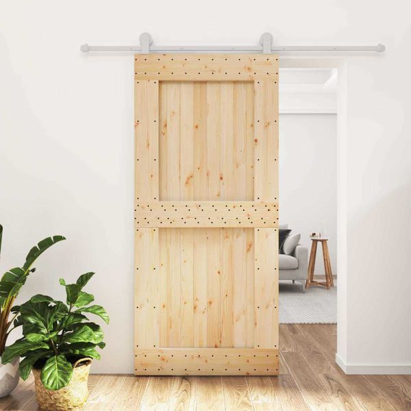 vidaXL Posuvné dvere Prírodná a biela 95 x 210 cm