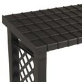 vidaXL Regál na palivové drevo 114 x 46 x 101 cm PP Antracitová
