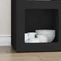 vidaXL Servírovacia skriňa ELST Čierna 59 x 35 x 80.5 cm