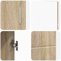 vidaXL Servírovacia skriňa FLORIN 88,5 x 30,5 x 55,5 cm Sonoma dub