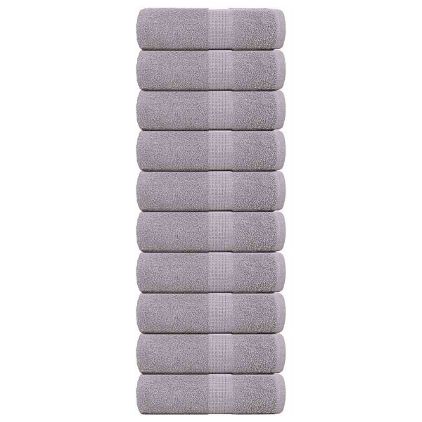 vidaXL Utierky na umývanie FROGN 10 ks sivé 30x30 cm 360 g/m²