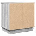 vidaXL Nočný stolík Sivá 50 x 34,5 x 50 cm Kompozitné drevo