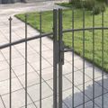 vidaXL Dvojitá brána WOERDEN 299,5 x 149,5 cm Oceľ Sivá Zamykateľné