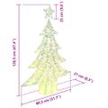 vidaXL Vianočný stromček 120 LED Teplá biela 120,5 cm PET