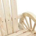 vidaXL Záhradné kreslo Adirondack 2-miestne masívna jedľa