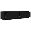 vidaXL TV skrinka 100 x 31 x 25,5 cm Čierny dub Kompozitné drevo