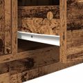 vidaXL TV skrinka s LED svetlami staré drevo 193,5x41x50 cm