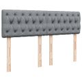 vidaXL Boxspring posteľ s matracom bledosivý 140x190 cm látka